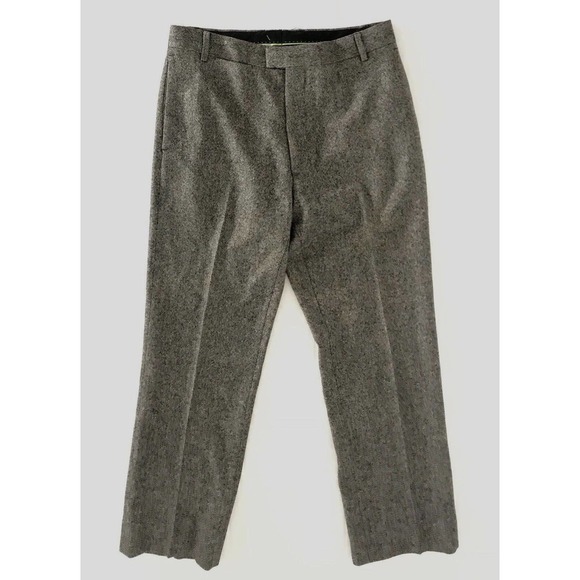 Paul Smith | Womens Size 30 Gray 100% Wool Trouser Tweed Straight - Picture 2 of 11